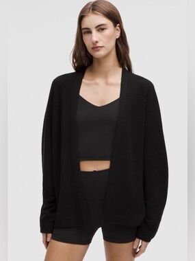 Lululemon Boxy Cotton-Blend Knit Wrap NWT
